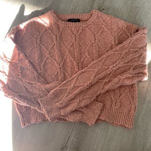 Forever 21 Cable Knit Crop Top